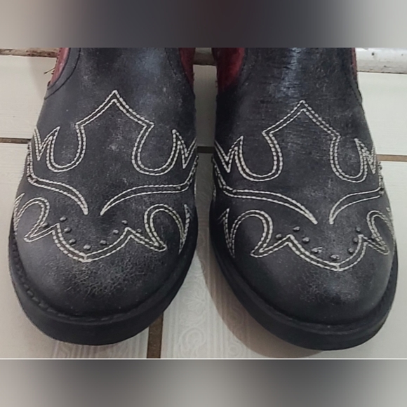 Sterling River Womens Zip Cowboy Bootie NWT Leather Sz 11 med - Picture 7 of 8